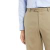 Mens Classic Fit Flat Front Hidden Expandable Waist Dress Pants No Iron Suit Pants(Khaki,42W32L) view 4