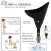 ABXLNIU Female Urination Device, Pee Funnel for Women with 14.54 oz. Water Bottle, Female Urinal Funnel Allows She Pee Standing Up, Reusable for Car, Camping, Black view 3