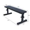 Icoud Flat Weight Bench Utility Workout Adjustable Height Bench for Strength Training Exercise & Fitness view 2