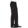 Mens Classic Fit Flat Front Hidden Expandable Waist Dress Pants No Iron Suit Pants(Black,40W32L) view 3