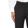 Mens Classic Fit Flat Front Hidden Expandable Waist Dress Pants No Iron Suit Pants(Black,40W32L) view 4