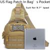 ATBP Small Tactical Sling Backpack Bag Holster One Over Shoulder Bag Pack Men With Universal Holster view 3