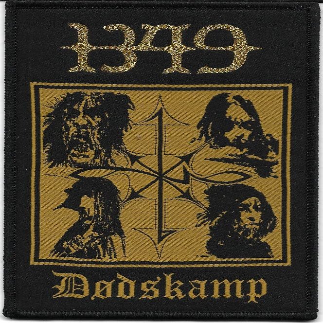 1349-Dodskamp-Music Rock Heavy Black Metal Band, Sew on Woven Embroidery Patch