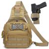 ATBP Small Tactical Sling Backpack Bag Holster One Over Shoulder Bag Pack Men With Universal Holster view 1