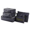 6pcs Packing Cubes Luggage Bags Organizer Durable Travel Travel Luggage Packing Organizers Set with Toiletry Bag Grey view 1
