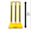 Parth Full Size 32" Heavy Plastic Cricket Full Stump Set (Strips YLW) view 2