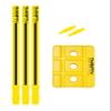 Parth Full Size 32" Heavy Plastic Cricket Full Stump Set (Strips YLW) view 4