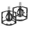 FOOKER MTB Mountain Bike Pedals, Dual Function Flat and Pedal,3 Sealed Bearing Flat Platform Compatible with Clipless Pedal Aluminum 9/16" Pedals with Cleats for Road Mountain BMX MTB view 3