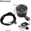 YUEWO Bicycle Computer Bike Speedometer Analog Mechanical Classic Odometer for Exercycle & Bike, Universal Round Cycling MTB Accessories view 2