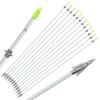 OBTOUTDOOR 6 PCS/12PCS 36 Inch Bowfishing Arrows 8mm Fishing Arrow Fiberglass Arrow with Broadhead for Slingshot Archery Hunting Fishing (12 PCS) view 1