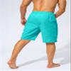 Men's Swim Trunks Quick Dry Board Shorts with Zipper Pockets Beach Shorts Bathing Suits for Men - No Mesh Liner(Cyan,XXL) view 4