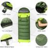 Camping Sleeping Pad, Foot Press Inflatable Sleeping Mat with Pillow, Hiking Air Mattress - Lightweight, Durable Waterproof Air Mattress Compact Hiking Pad - Upgrade Thickness(Right-Light Green) view 2
