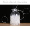 Muteiki Water Jug,1.8L/2.2L Cool Water Jug Set Large Capacity Jug Filter Tea Jug Household Juice Jug Multi-Purpose Jug Glass Jug with Lid, Easy Clean/Clear-B/12.5X21X8Cm view 3