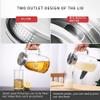 Muteiki Water Jug,1.8L/2.2L Cool Water Jug Set Large Capacity Jug Filter Tea Jug Household Juice Jug Multi-Purpose Jug Glass Jug with Lid, Easy Clean/Clear-B/12.5X21X8Cm view 4