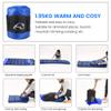 Camping Sleeping Pad, Foot Press Inflatable Sleeping Mat with Pillow, Hiking Air Mattress - Lightweight, Durable Waterproof Air Mattress Compact Hiking Pad - Upgrade Thickness(Left-Dark Blue) view 4