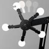 Atflbox Rotating Metal Dynamic Shooting Practice Target Stand with 10 Steel Plates for Pistol Airsoft BB Gun (Double Star) view 2