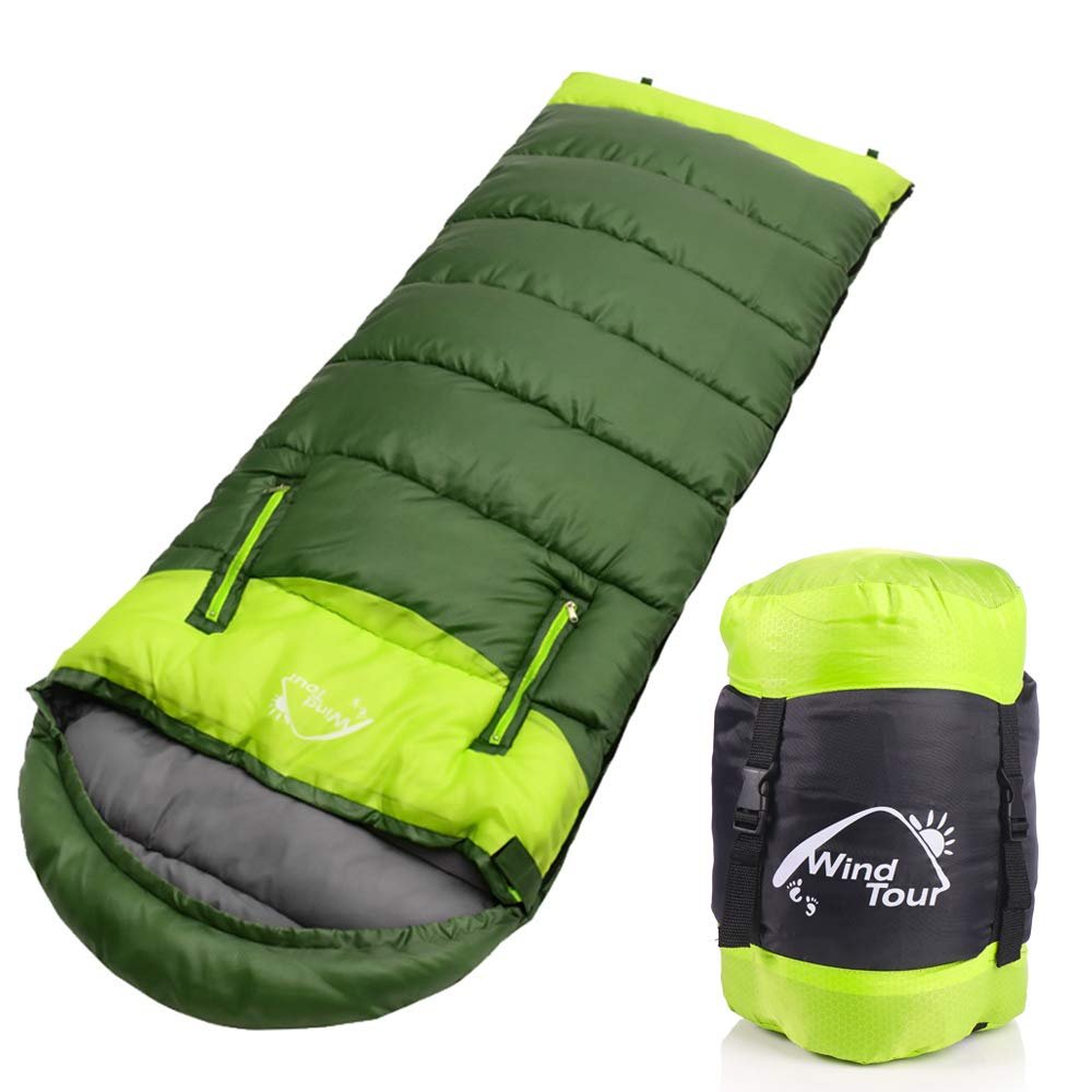 Camping Sleeping Pad, Foot Press Inflatable Sleeping Mat with Pillow, Hiking Air Mattress - Lightweight, Durable Waterproof Air Mattress Compact Hiking Pad - Upgrade Thickness(Left-Light Green)