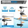 80lb Thrust Electric Trolling Motor Transom Mounted Saltwater Trolling Motor for kayak Inflatable Boat,36" Shaft view 2