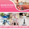 ANZOME Bike Basket for Girls, Children's Front Bike Decoration Accessory for Girls & Boys Gift Fits Most Children's Bikes Like Tricycle, Balance Bike, Scooter view 3