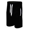 Alalaso Summer Beach Shorts for Men 5 Inch Casual 5.5" Cotton Casual Shorts Running Straight Shorts Black view 3