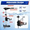 65lb Thrust Electric Trolling Motor Transom Mounted Saltwater Trolling Motor for kayak Inflatable Boat,35" Shaft view 3