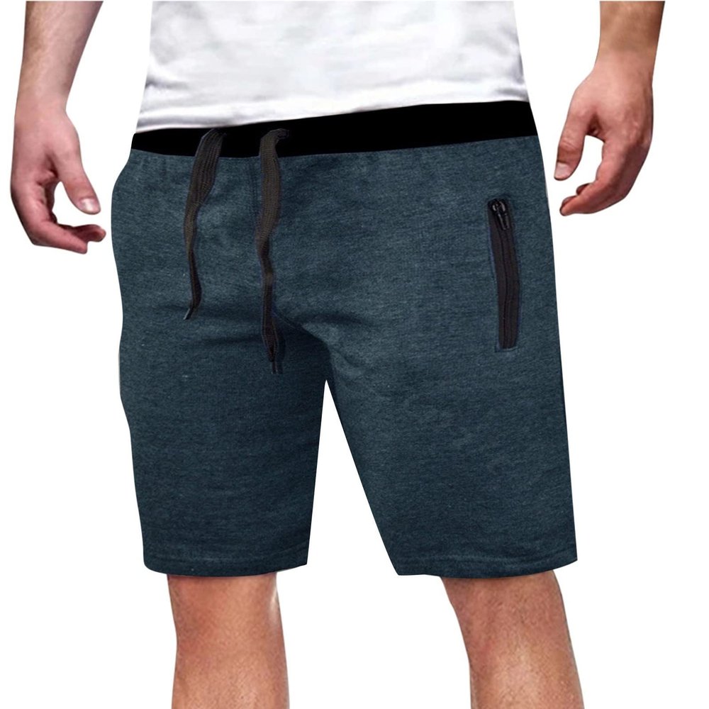 Alalaso Men's Shorts Casual,Shorts with Drawstring Flex Waistband Shorts Fashion Cotton Shorts Blue