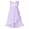 renvena Flower Girls Sequin High Low Hem Princess Dress Kids Halter Sleeveless Wedding Birthday Pageant Gown Lavender 16 Years view 1