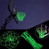 Glow in The Dark Basketball Net Nylon Glow Basketball Net Luminous Basketball Net Outdoor Nightlight Basketball Net with 12 Loops 20" Light Up Basketball Net for Sports School view 2