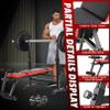 OPPSDECOR 900lbs 6 in 1 Weight Bench Set with Squat Rack, Workout Bench with Leg Extension Preacher Curl Rack Multi-Function Bench Press Set for Home Gym, ZWX1113 New Version Weight Bench view 3