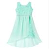 renvena Flower Girls Sequin High Low Hem Princess Dress Kids Halter Sleeveless Wedding Birthday Pageant Gown Mint Green 16 Years view 3