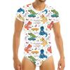 NIKKAPOETRY Cute Home Bedroom One Piece Pajamas (Dinosaur, XXL) view 1