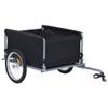 FAMIROSA Bike Cargo Trailer with Removable Cargo Compartment and Weather-Resistant Cover, Loading Bike Trailer Storage Cart with Reflectors for Carrying Groceries, Camping Gear Black & red 143.3 lb view 3