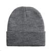 DOOVID Toddler Beanie Kids Warm Knit Beanie Hat Baby Boys Girls Knit Caps Classic Autumn Winter Hats Grey view 1