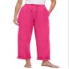 Woman Within Plus Size Seersucker Pull-On Elastic-Waist Pants - 34 W, Raspberry Sorbet view 1