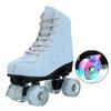 XUDREZ Women's SkyBlue Frosted Material Classic High-top Roller Skates for Beginner, Indoor Outdoor Use (US: 8.5) view 1