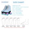 XUDREZ Women's SkyBlue Frosted Material Classic High-top Roller Skates for Beginner, Indoor Outdoor Use (US: 8.5) view 2