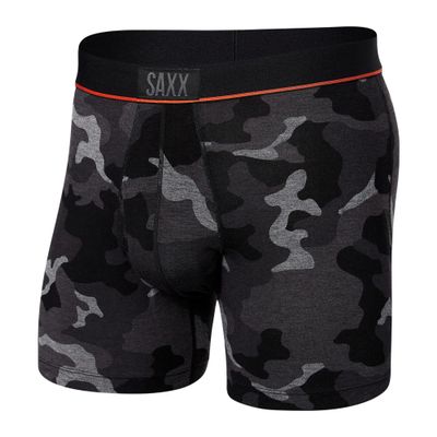 SAXX Underwear Co. Men's Ultra Super Soft Boxer Brief Fly, Supersize Camo-Black, XX-Large
