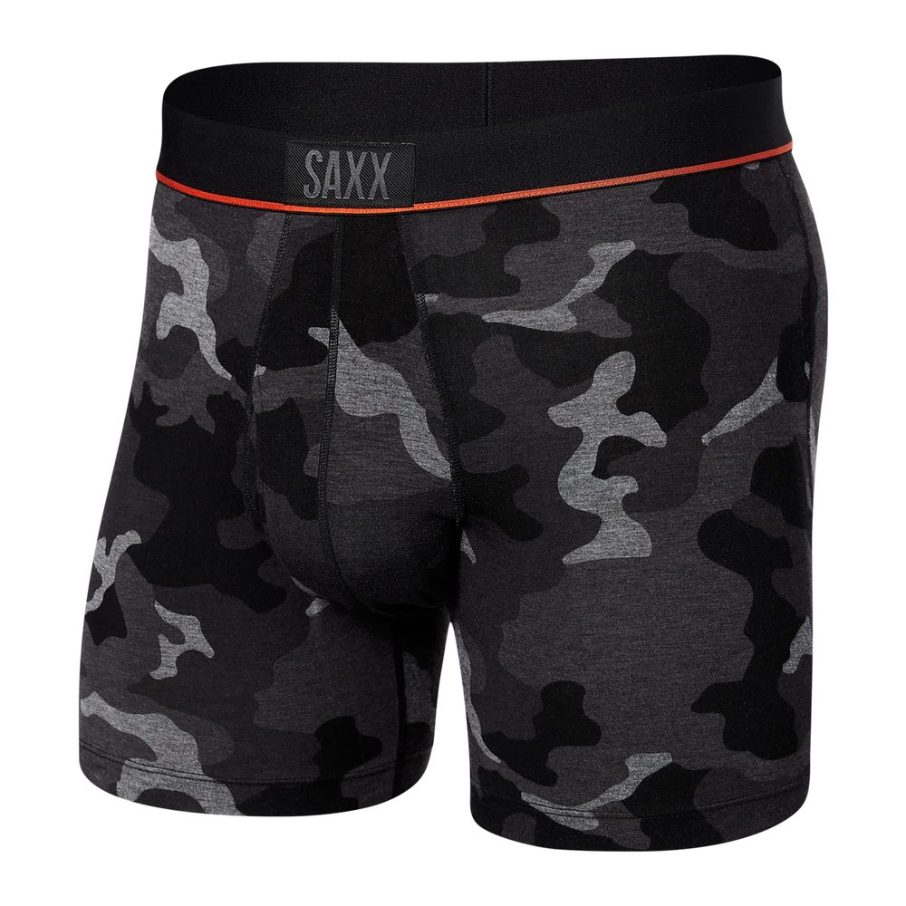 SAXX Underwear Co. Men's Ultra Super Soft Boxer Brief Fly, Supersize Camo-Black, XX-Large