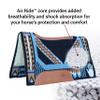 Professional's Choice Good Medicine Comfort-Fit SMX Air Ride Pad: Hand to Horse | New Zealand Wool with Leather Reinforced Spine and Wither | Cream 33" X 38" view 3