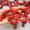 4pcs Unique Large 40-80mm(3") Natural Red Coral Rough, Branches Tree Raw Coral, Genuine Coral Raw pendant focla earrings (40-60mm)