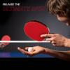 Killerspin KIDO 5A RTG Premium Flared Table Tennis Racket Professional, ITTF-Approved, Hard Paddle, Made of 5-Ply Wood, Dual-Colored in Red and Black view 3