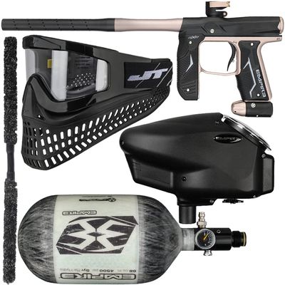 Action Village Empire Axe 2.0 Insane Paintball Gun Package Kit w/Air Tank (Dust Black/Dust Copper, Tank Size: 68/4500)