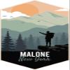 Malone New York 2-Inch Vinyl Decal Sticker Outdoors Hike Design view 1