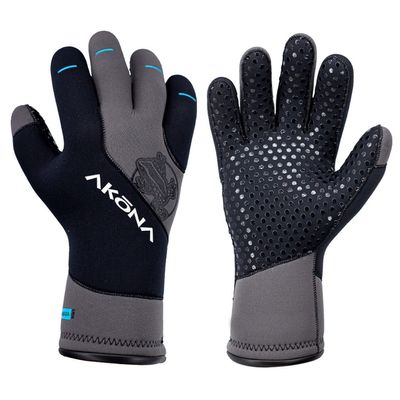 AKONA Antigua 3mm Gloves with Polyurethane Palms for Tremendous Grip - Medium