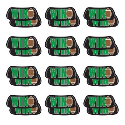 Anderson's Green Win with Football EyeBlacks, 12 Pairs per Package, School Spirit, Spirit Gear, Sports Fan Gear, Football Cheerleader Accessories, Homecoming