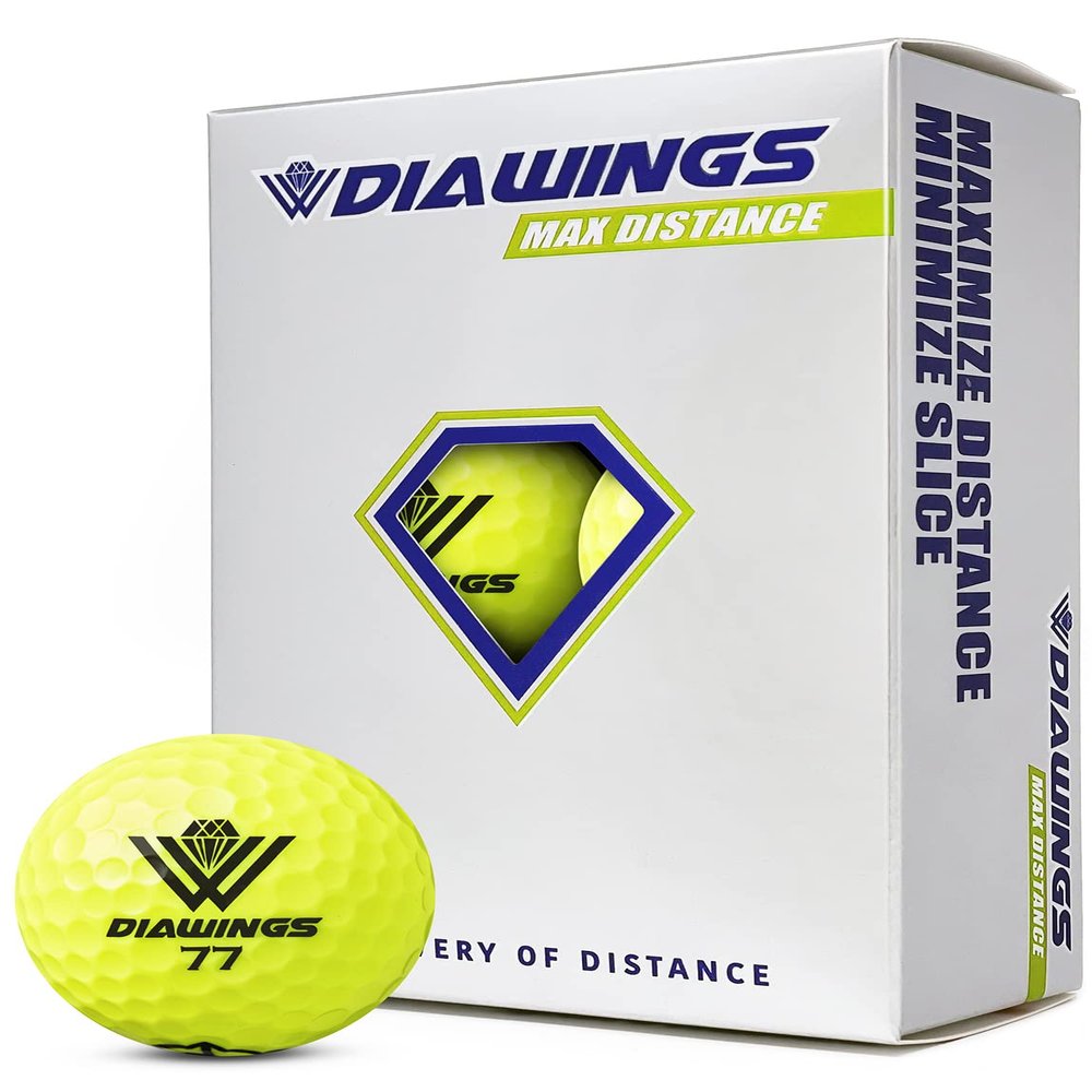 Diawings Max Distance Golf Balls | Distance for Lower Swing Speed Players | 6 Ball Package |