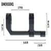 Monstrum Ultra Series Precision Offset Picatinny Scope Mount | 30 mm | 0 MOA view 2