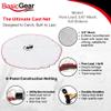 BasicGear Standard Cast Net for Bait Trap Fish | Pure Lead | 4ft Radius with 3/8 inch Mesh 1LB Sinkers for Freshwater and Saltwater | Professional Grade and Upgraded Material | Throw Style view 2