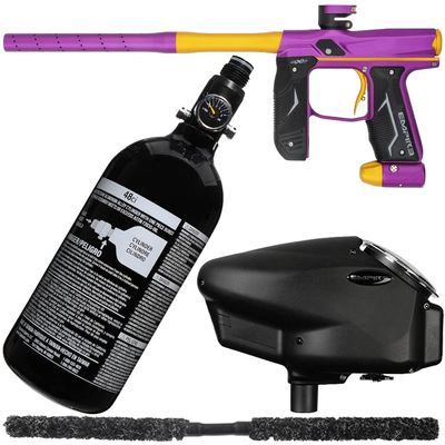 Action Village Empire Axe 2.0 Core Paintball Gun Package Kit (Dust Purple/Dust Gold)