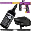 Action Village Empire Axe 2.0 Core Paintball Gun Package Kit (Dust Purple/Dust Gold)